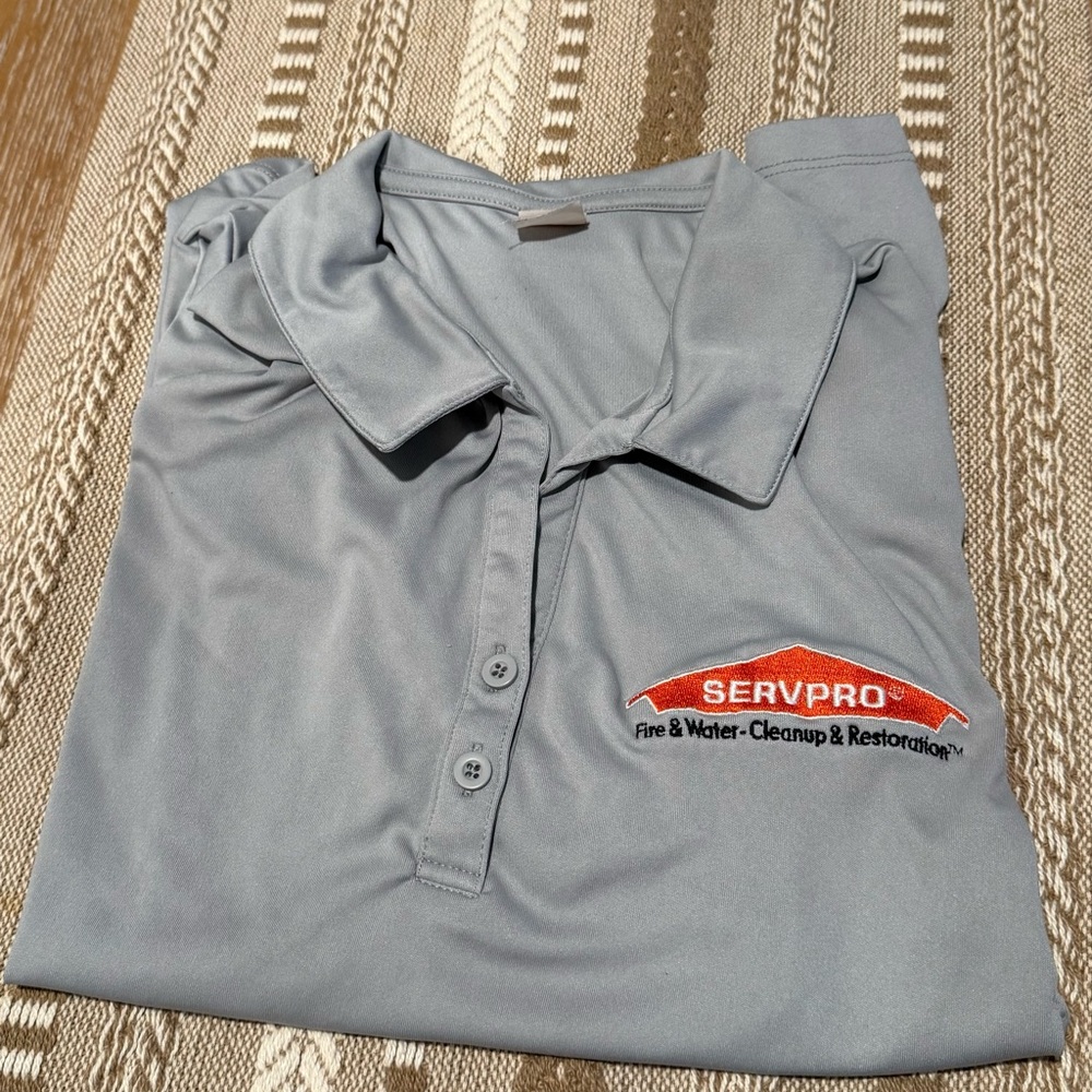 Gray Button Down Shirt with Athletic Fabric